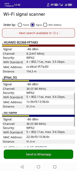 Stáhnout WiFi signal scanner